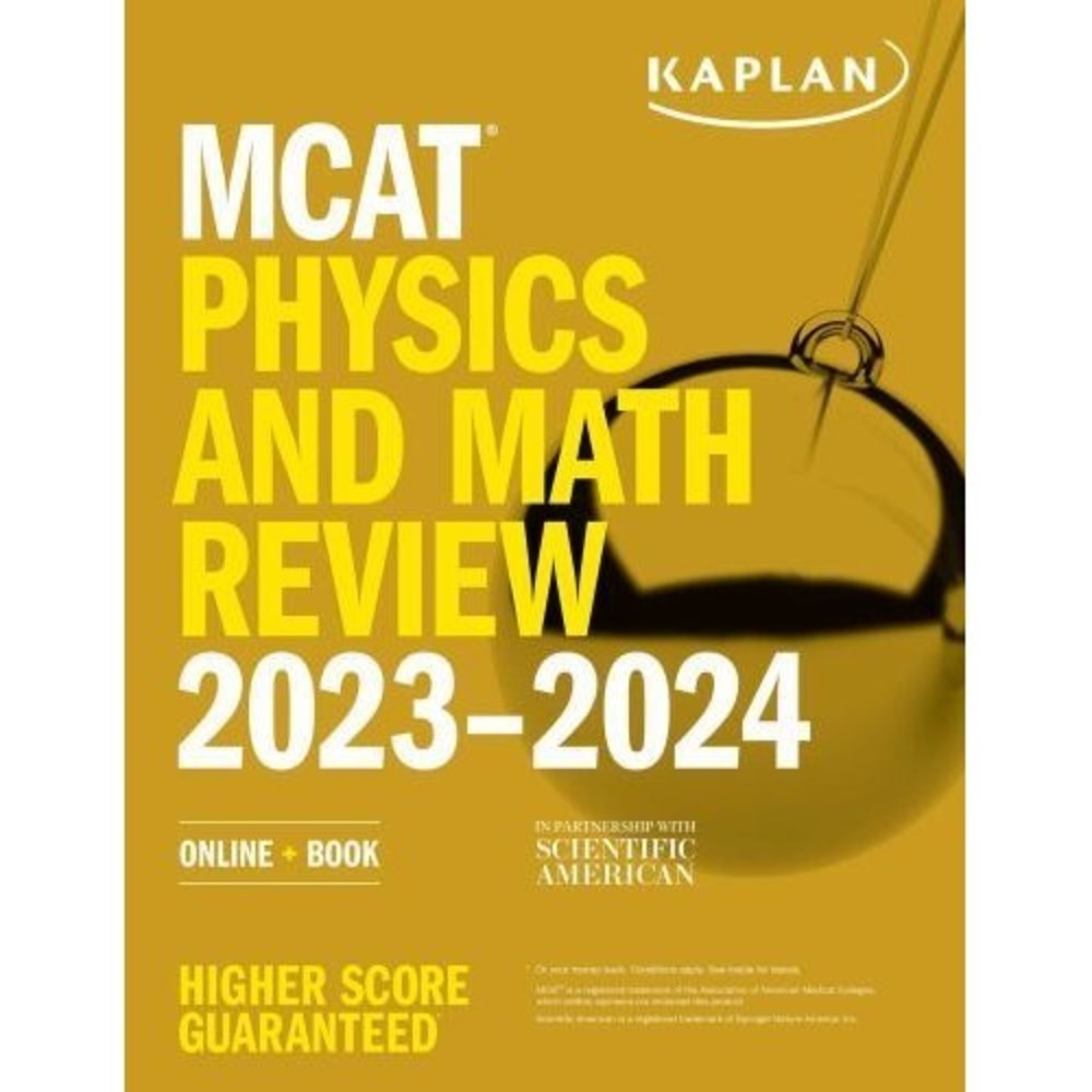Kaplan MCAT Physics and Math Review 2023-2024 Online and Book Pre-Med EUC